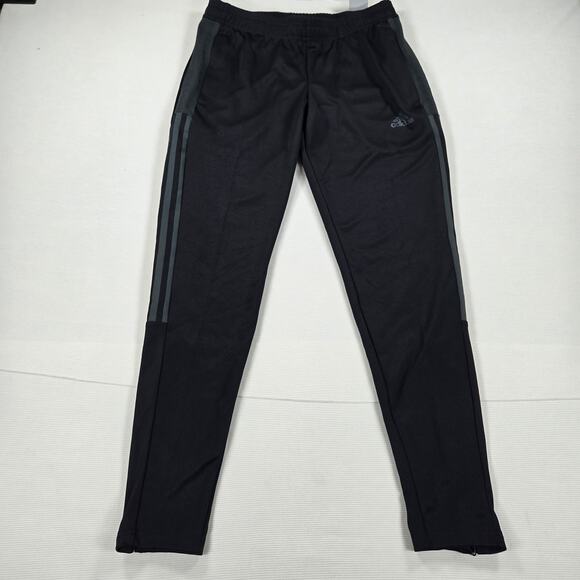 NWT Adidas‎ Tiro 21 Essentials 3 Stripe Black Track Pants Women's Size Small - Picture 1 of 9